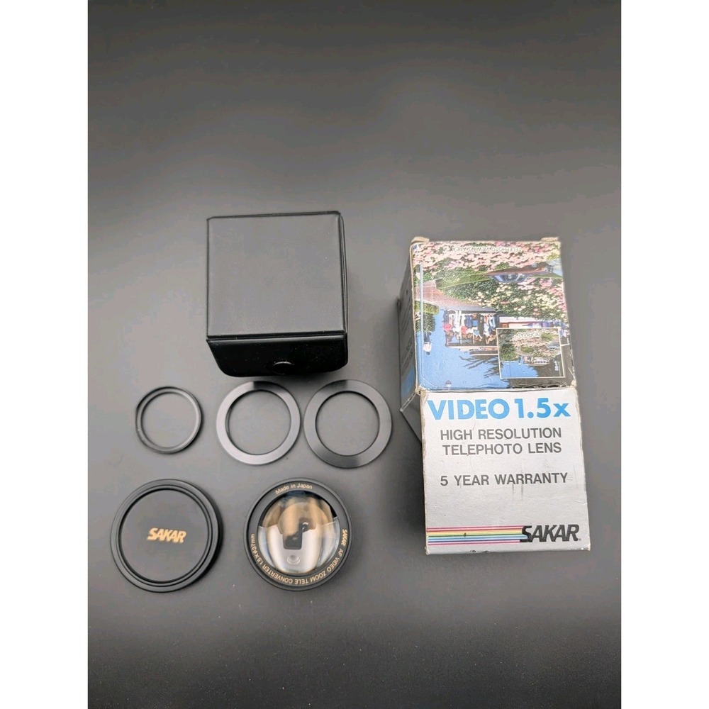 Sakar‎ Video Telephoto 1.5X Hi-Resolution Lens With Case & Covers